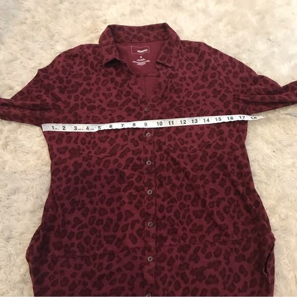 Sonoma Animal Print Button Down Top - Size Small - Picture 5 of 5